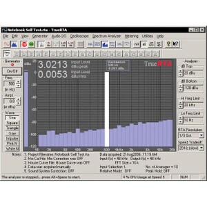 Main product image for True Audio TrueRTA Audio Spectrum Analyzer Software 500-944